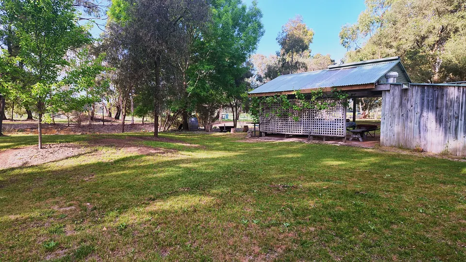 BBQ shelter lawn